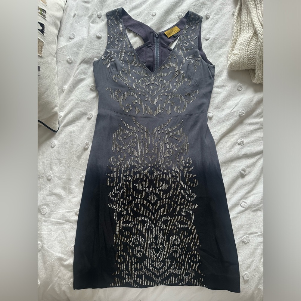 Nicole Miller beaded detail cocktail dress